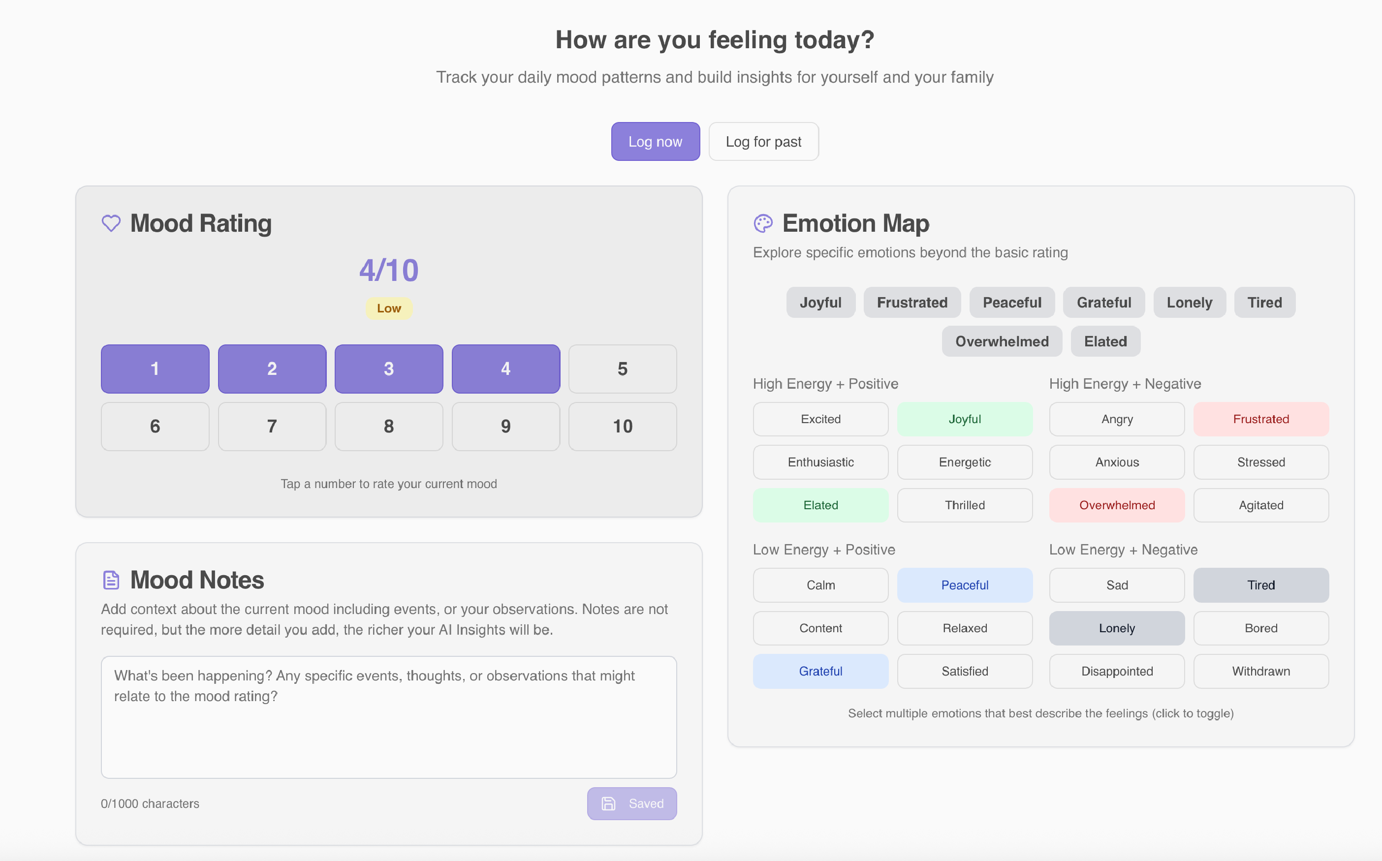 MindfulBeacon - Mood Tracker for Neurodivergent Families